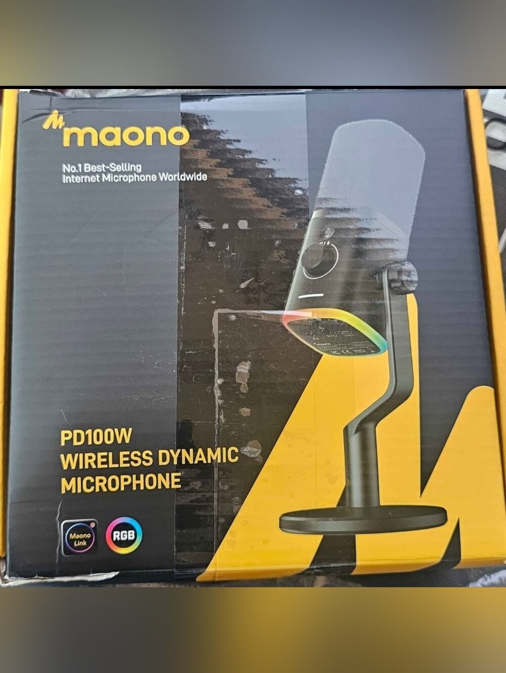Maono PD100W Wireless Dynamic Microphone - Black